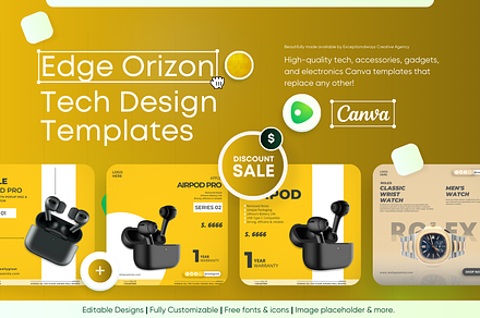 Edge Orizon - Tech Canva Templates