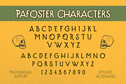 The Pafoster - Display Font, a Font by Letterhend Studio (Thumbnail 6 of 9)