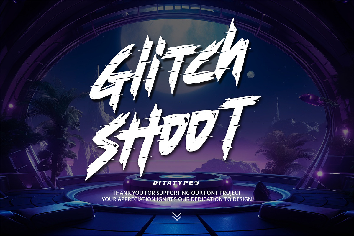 Glitch Shoot, a Symbol Font by Ditatype (Photo 32 of 32)