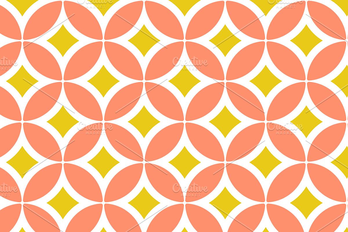 5 Seamless Mid-Century Patterns, a Background Graphic by CojoMoxon (Photo 5 of 7)