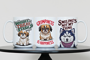 Grumpy Sarcastic Dogs Funny Quotes, an Animal Illustration by PrintHaven Designs (Thumbnail 2 of 10)