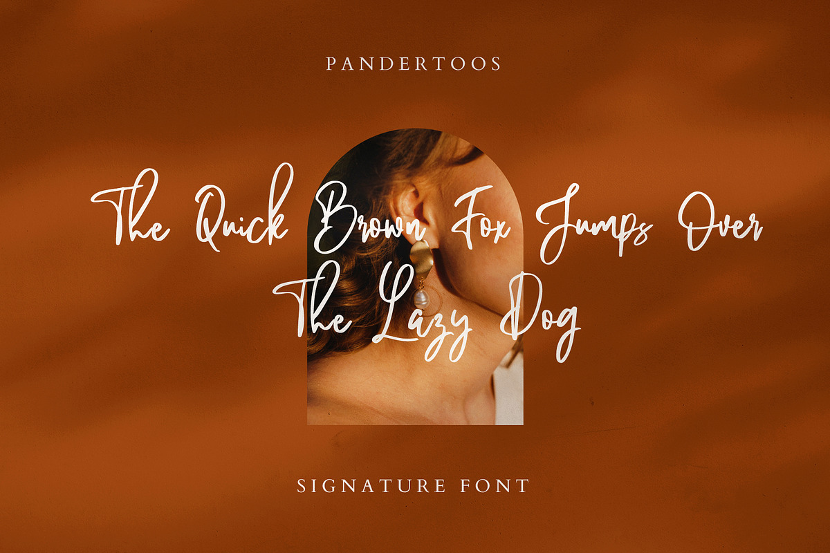 Pandertoos - Handbrush Signature, a Script Font by tebaltipislab (Photo 10 of 11)