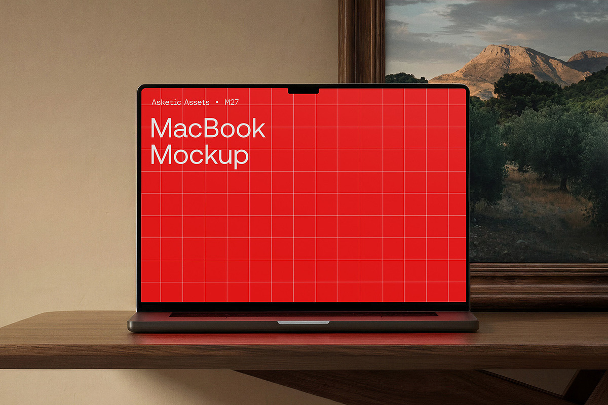 MacBook M27, a Mac Mockup by Asketic (Photo 1 of 4)