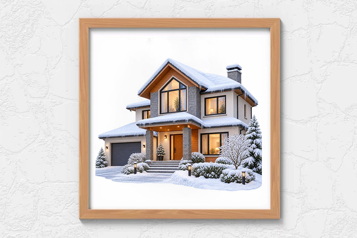 Winter Shop Buildings Clipart Bundle, an Object Graphic by FiveStarCrafting (Photo 9 of 13)
