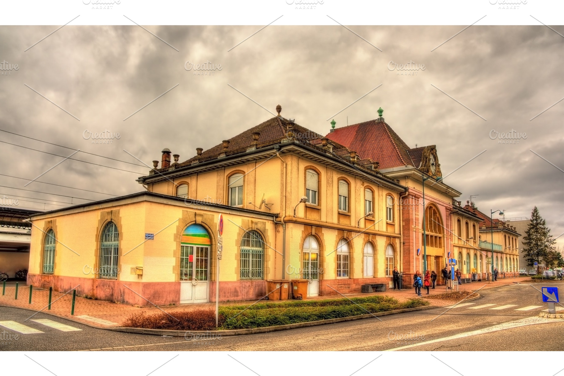 Railway station of Saint Louis - Alsace, France, an Architecture Photo by Leonid Andronov