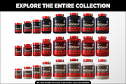 5lb Whey Protein Jar Mockup B1-Pro, a Packaging Mockup by Design Warlord (Thumbnail 15 of 16)