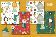 Circus fun papers, a Pattern Graphic by Poppymoondesign (Thumbnail 2 of 3)