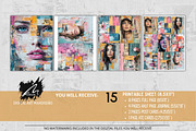 Shabby Portrait Mixed Media Pages, a Person Illustration by Digital Art Mahdiseño (Thumbnail 2 of 10)