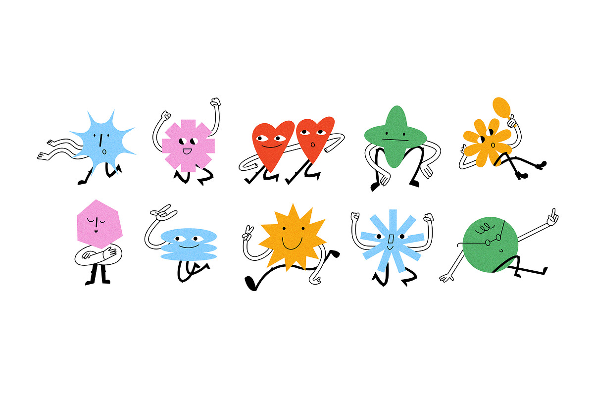 Funky shapes. Stickers, icons, an Emoji Icon by oxygen_8 (Photo 2 of 7)