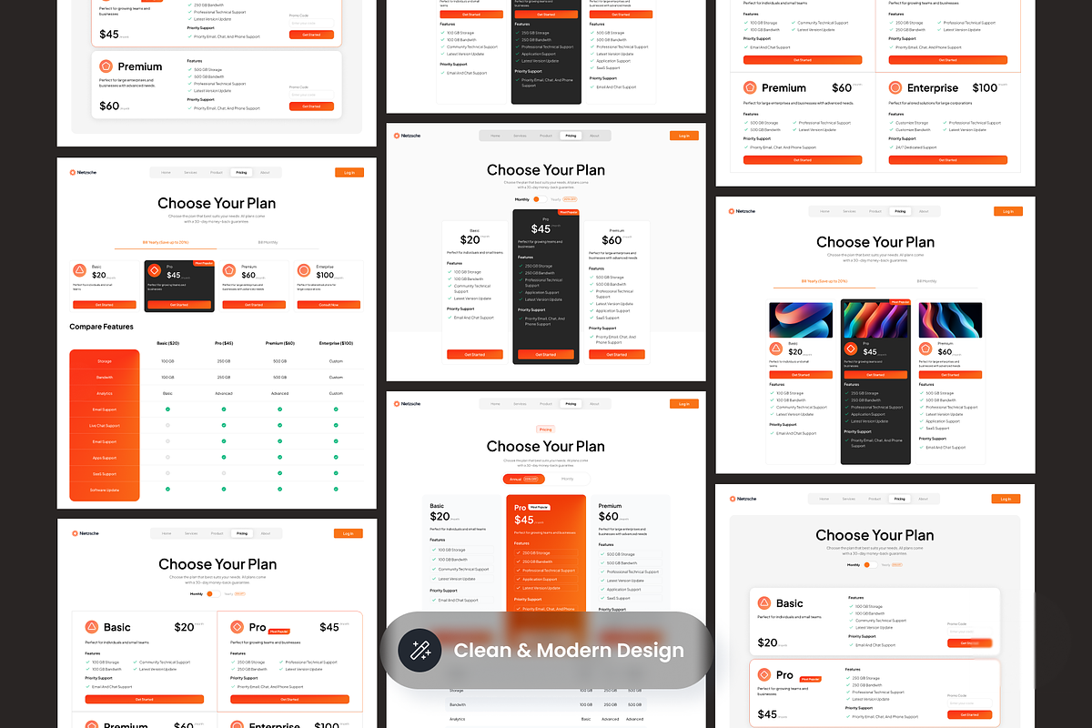 Pricing Plan Section - Website, a Websites & App Template by SLAB! Design (Photo 3 of 4)