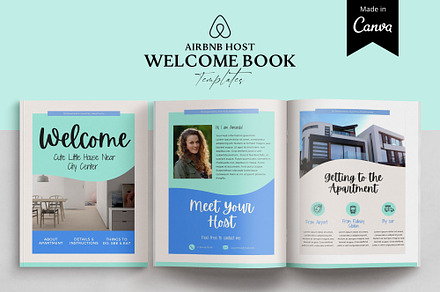 Canva Welcome book template Airbnb