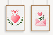 Valentine's Day Postage Stamp Clipar, an Illustration by Libby Wishes (Thumbnail 4 of 6)