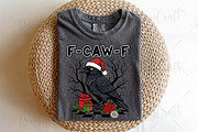 Christmas F-Caw-F, Funny Crow PNG, an Illustration by OK Design (Thumbnail 3 of 4)