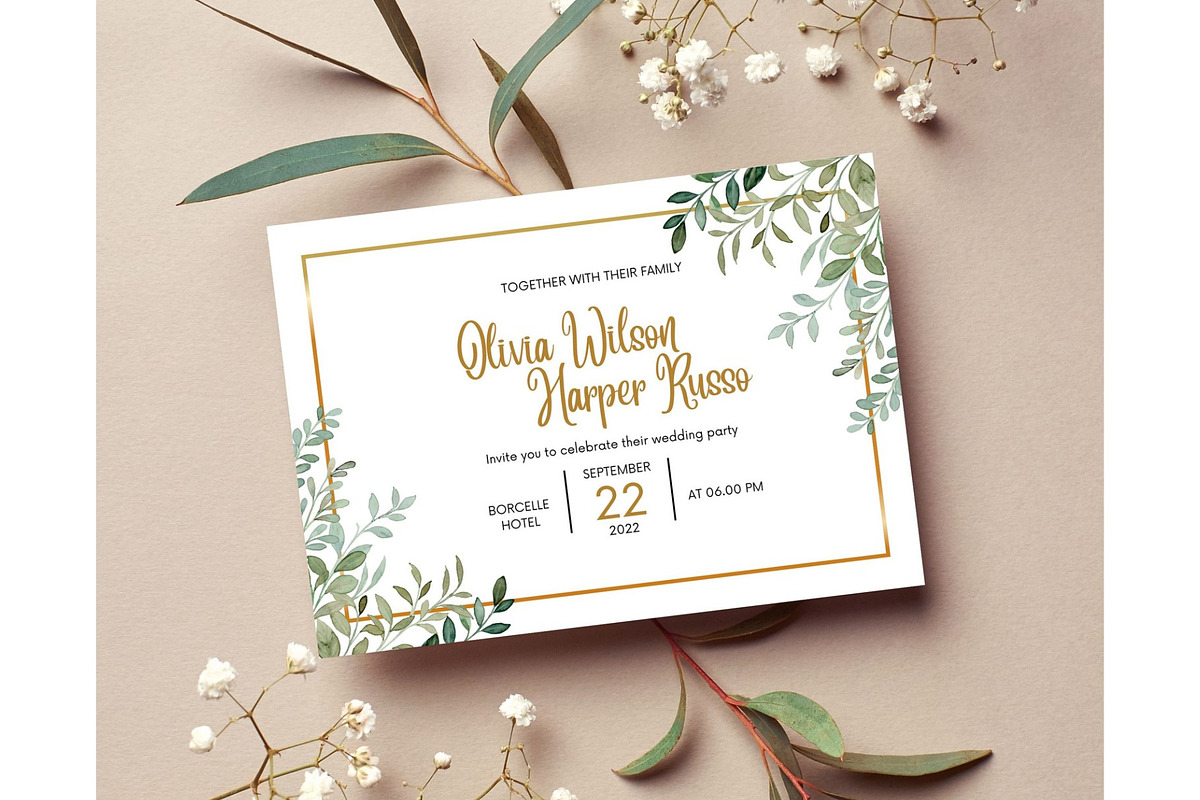 Minimalist 5x7 Card Mockup Bundle, an Invitation Template by DaisyStudio (Photo 5 of 13)