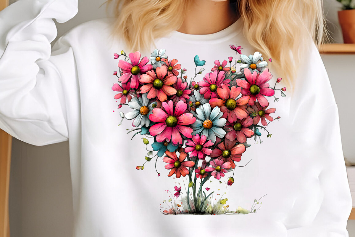 Whimsical Spring Daisy Flowers Clipa, an Illustration by GatewayDesign (Photo 2 of 5)