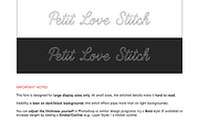Petit Love Stitch Script, a Handwritten Font by gafaroff studio (Thumbnail 5 of 5)