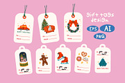 Festive winter holidays bundle, a Seasonal Illustration by Luamor (Thumbnail 7 of 9)