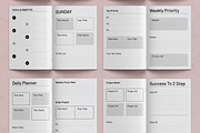 Weekly Planner Template Layout, a Stationery Template by ContestDesign (Thumbnail 3 of 3)