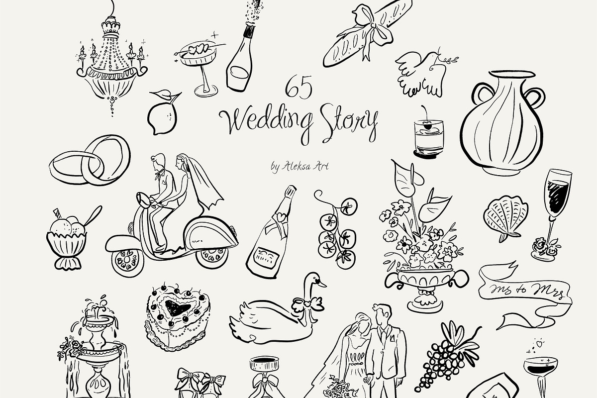 Hand-Drawn Love Doodles, an Object Graphic by AleksaArt (Photo 7 of 15)