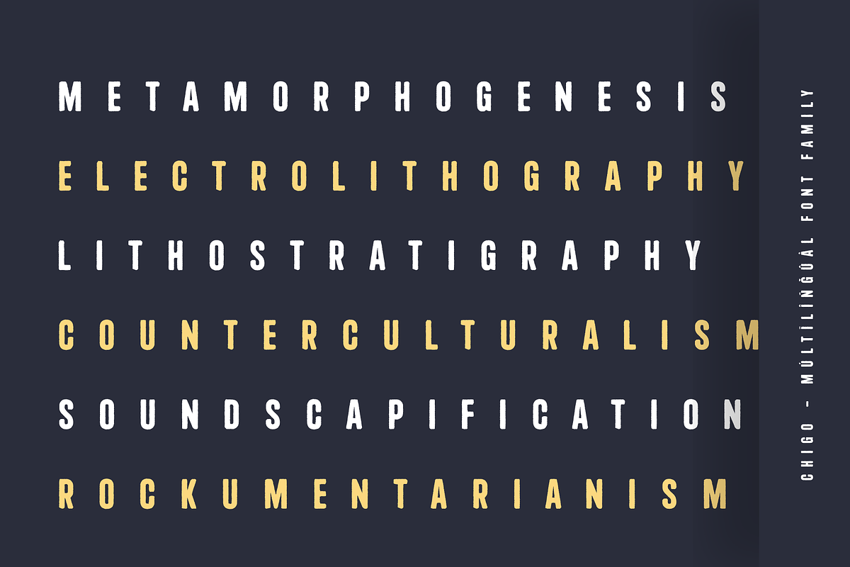 Chigo - Cyrillic Rough Typeface, a Sans Serif Font by alpercakici (Photo 10 of 10)