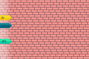 Brick Walls Seamless Vector Backdrop