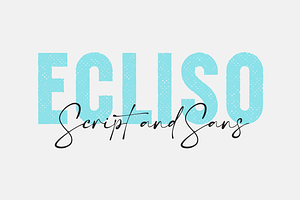 SALE! Ecliso - Sans And Script Fonts