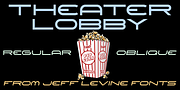 Theater Lobby JNL, a Font by Jeff Levine Fonts (Thumbnail 1 of 5)