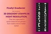 Procreate Gradient Brushset, a Brush Add-On by Letter Elfa Studio (Thumbnail 2 of 13)