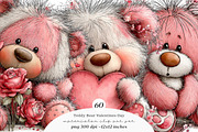 Teddy bear valentines day clipart, an Illustration by SinaCreation (Thumbnail 1 of 11)