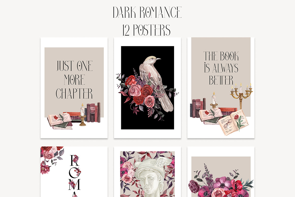 DARK ROMANCE Academia Aesthetics, an Education Illustration by Catch the Dream Art (Photo 2 of 16)
