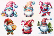 Christmas Gnome Clipart, an Illustration by Dream Creation (Thumbnail 4 of 7)