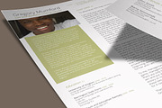 The Executive CV + Cover Letter, a Resume Template by Valeur Design (Thumbnail 5 of 6)