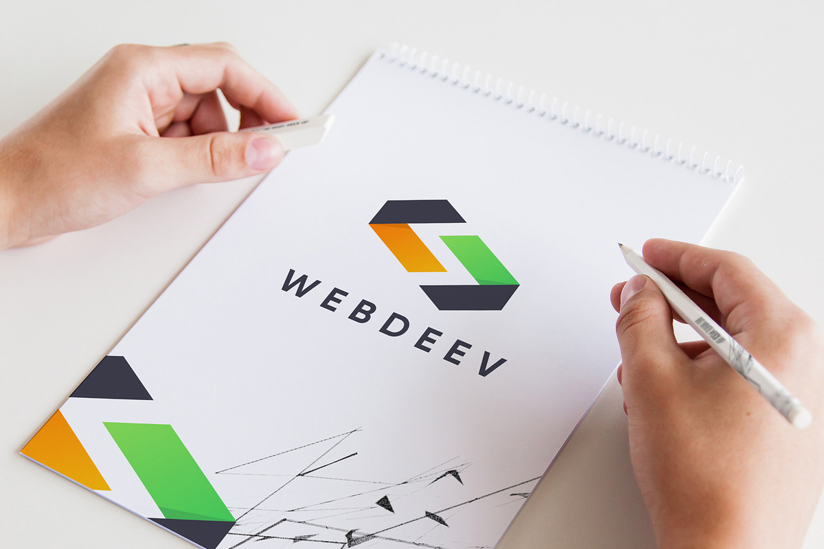 Developer Coder Logo & Business Card, a Branding & Logo Template by gdrony (Photo 3 of 3)