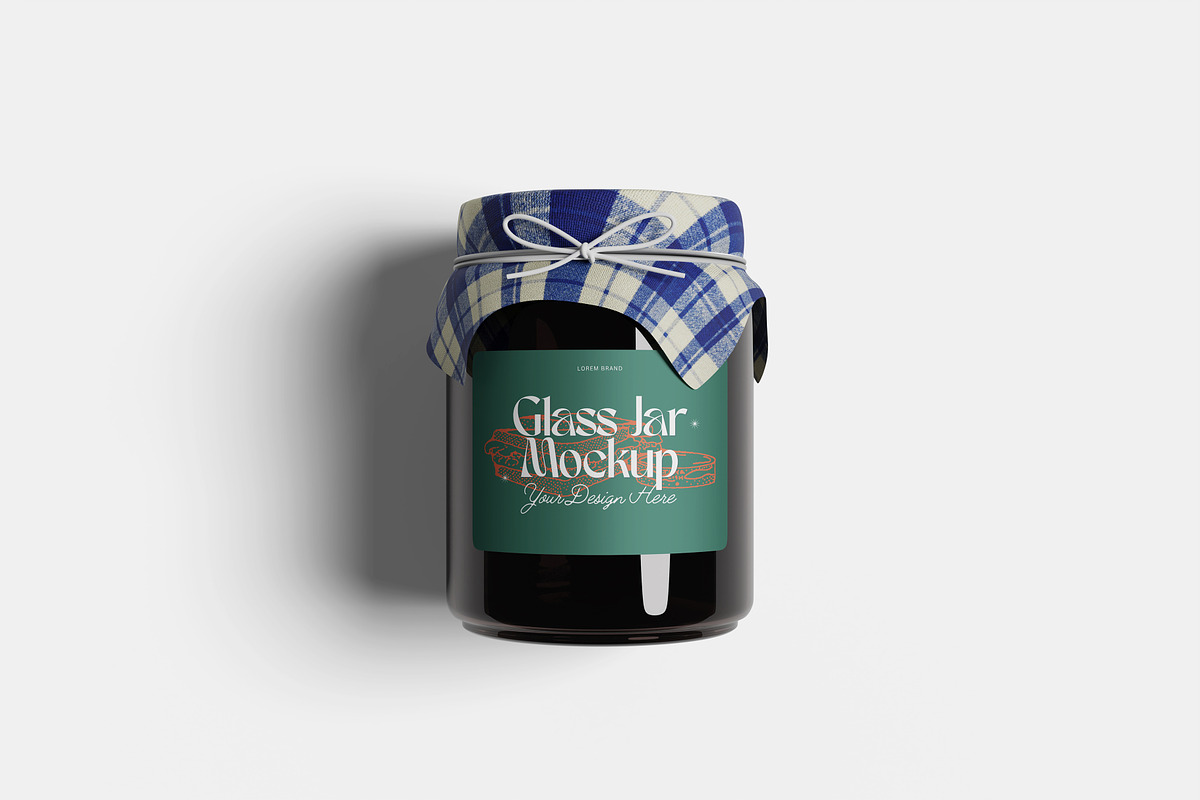 Glass Jar Mockup, a Packaging Mockup by Hazzpro_Std (Photo 4 of 5)