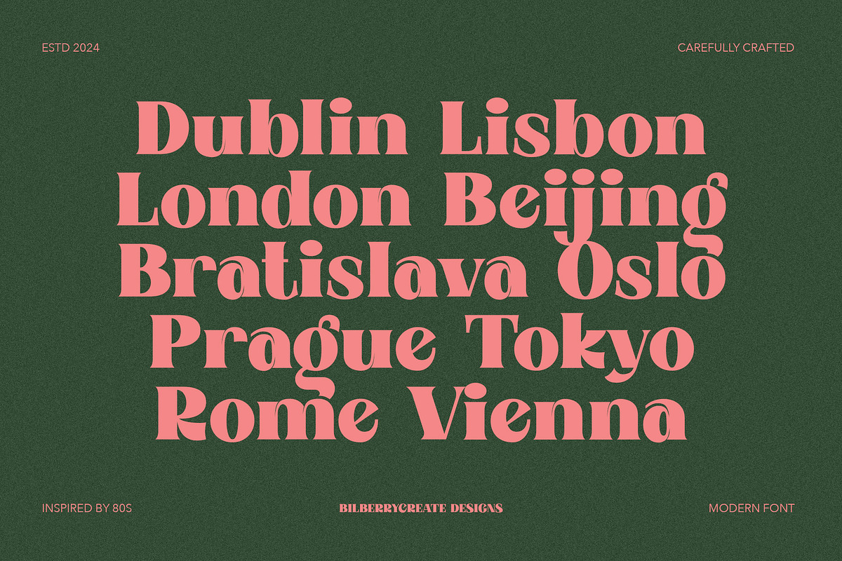 Brusnica - Retro Serif Font, a Serif Font by BilberryCreates (Photo 12 of 17)