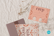 Floral Modern Wedding Invitation Set, an Invitation Template by StudioVonBraitenberg (Thumbnail 5 of 10)
