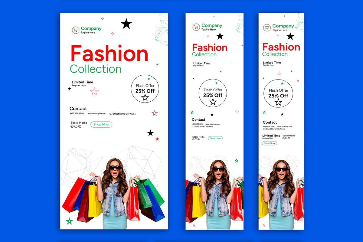 Fashion Collection Web Banner Set, an UI Kit Template by CreativeShaper (Photo 3 of 4)