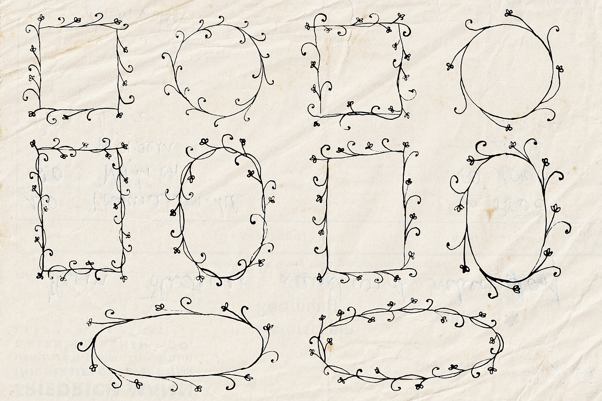 Imperfect Frames & Borders, a Decorative Illustration by Veronika Gotovceva (Photo 6 of 9)