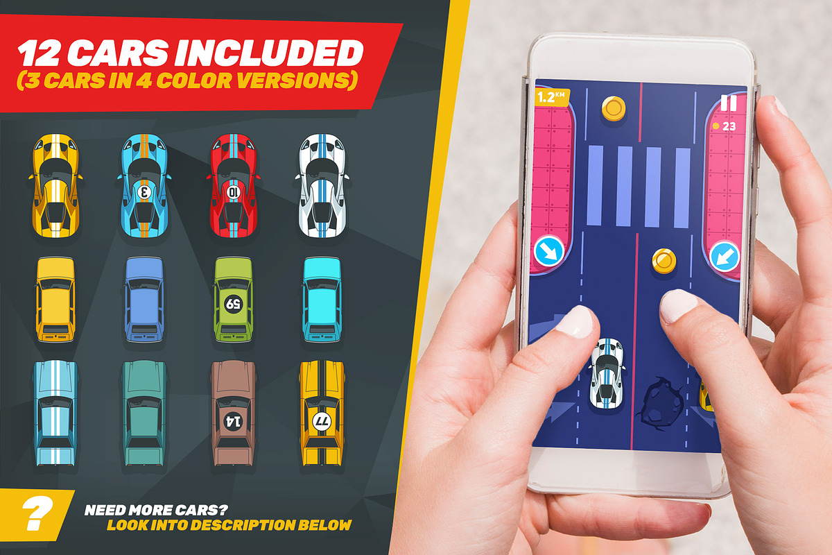 Game Assets for 2 Cars Racing, an Illustration by wowu (Photo 9 of 9)