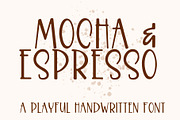 Mocha & Espresso, Cute Handwriting, a Handwritten Font by Designing Digitals (Thumbnail 1 of 7)