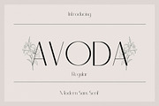 Avoda - Modern Sans Serif, a Sans Serif Font by Typefactoryco (Thumbnail 1 of 10)