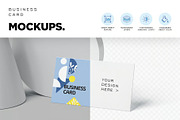 Visiting Card Mockups, an Advertising Mockup by megostudi0 (Thumbnail 4 of 7)