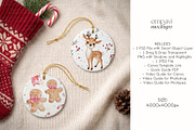 Christmas Ornament Mockup Set of 2, a Merchandise Mockup by EmpaviMockups (Thumbnail 5 of 5)