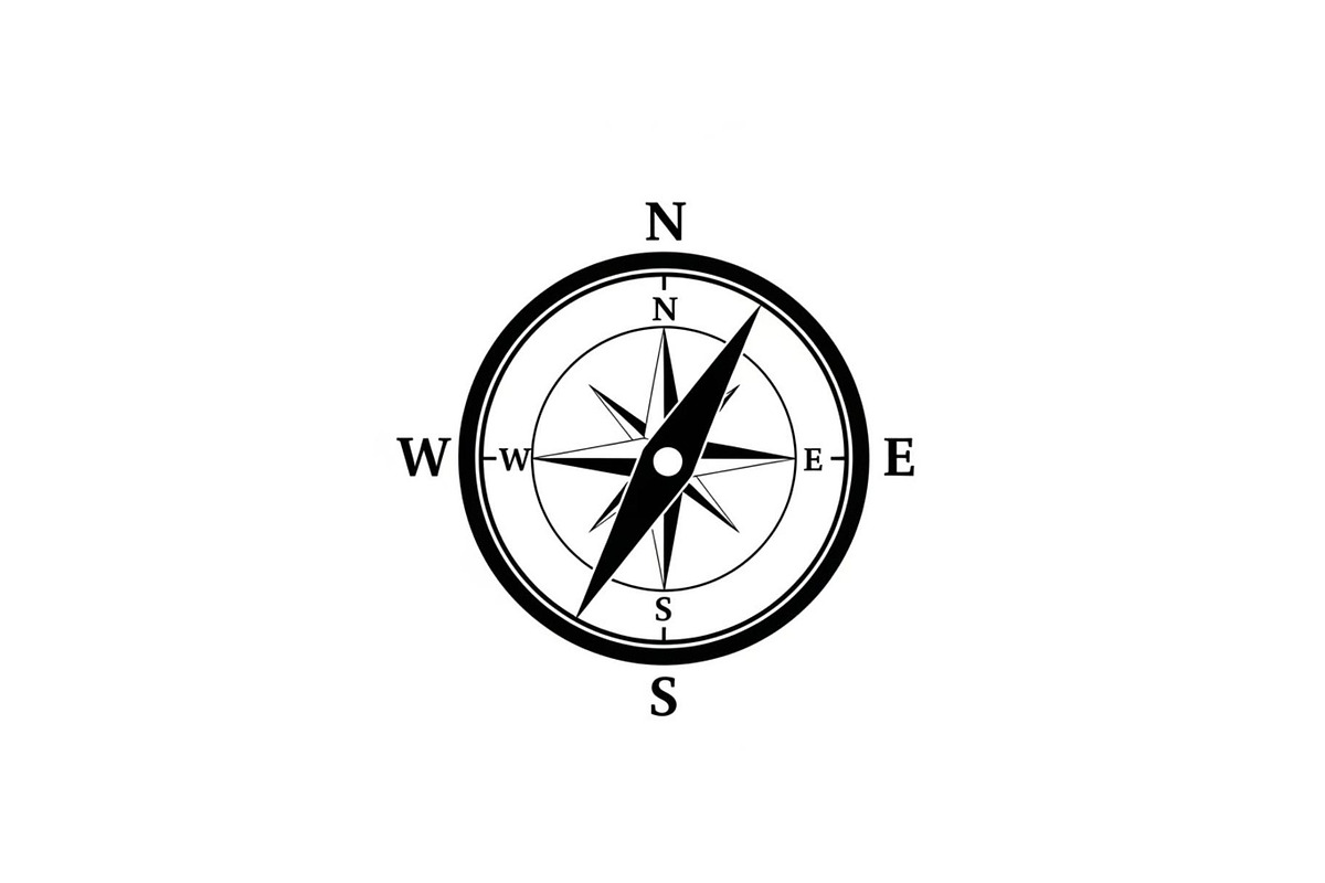 Compass Navigation Silhouette Set, a Graphic by hafijul (Photo 4 of 14)