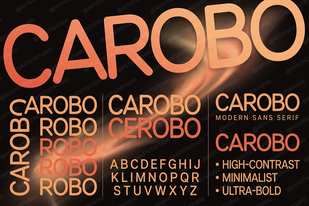 Carobo | Modern Sans Serif, a Sans Serif Font by Astuti Studio (Photo 12 of 25)