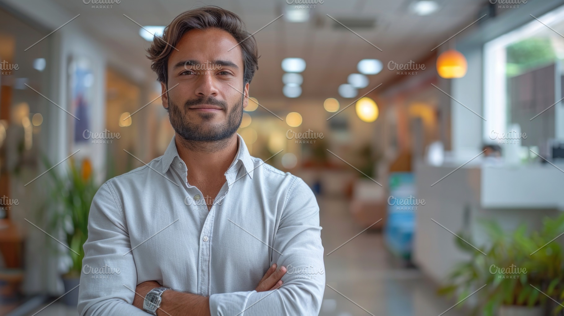 Portrait of indian businessman looking at camera. Man feeling co, a Photo by AS photostudio
