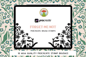 Procreate Stamps - Forget-Me-Not