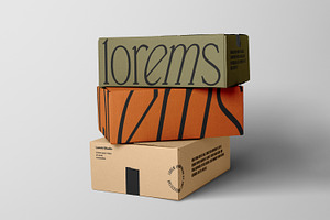 Realistic Carton Box Mockup Kit