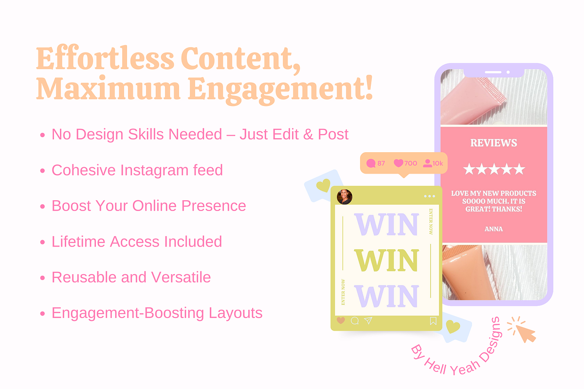 Bold eCommerce Boost Pack, a Social Media Template by Hell Yeah Designs (Photo 3 of 9)