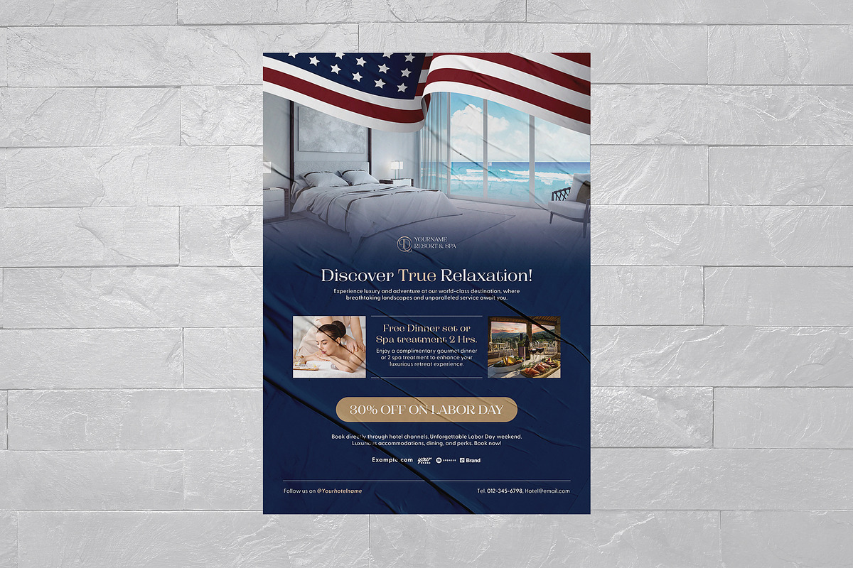 American Flag Flyer Template, a Flyer Template by BrandPacks (Photo 3 of 5)